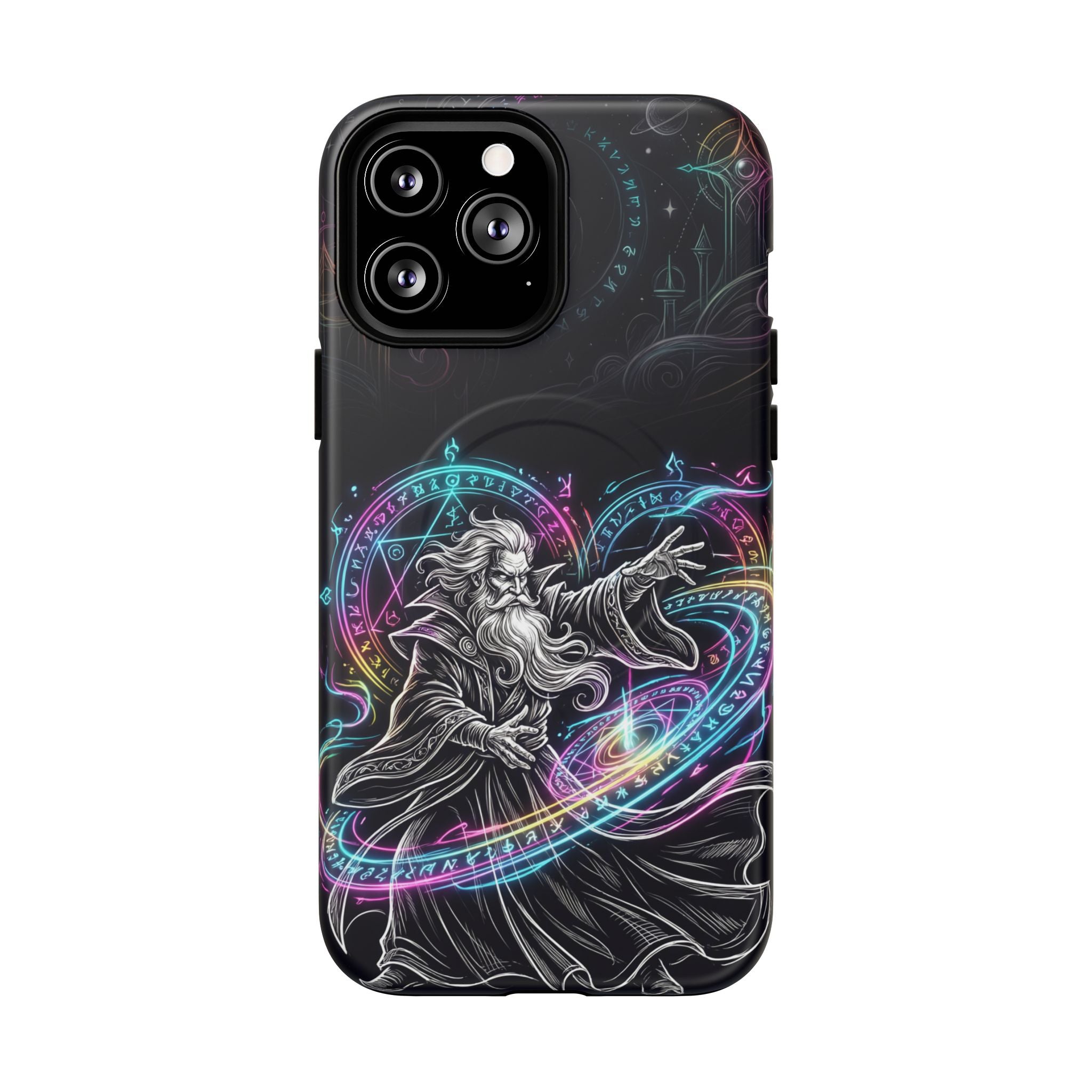 Neon Spell Art Wizard Magic MagSafe iPhone Case