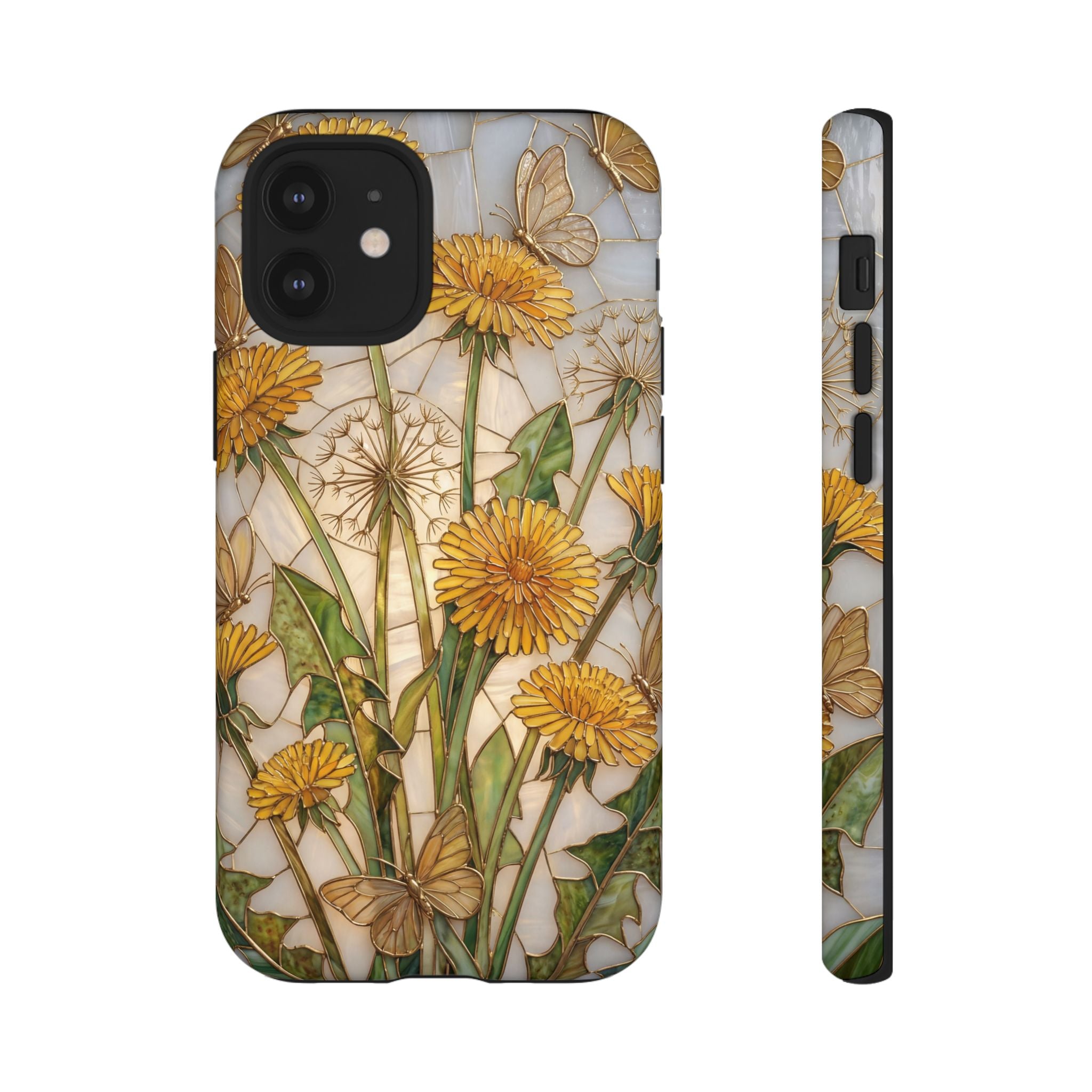 Dandelion Bouquet Tough iPhone Case — Floral Botanical Protective Cover