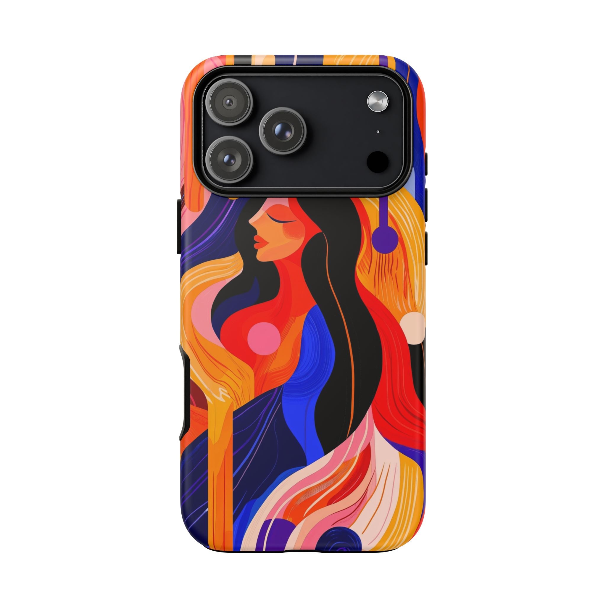 Abstract Colourful Woman iPhone Tough Case | Vibrant Artistic