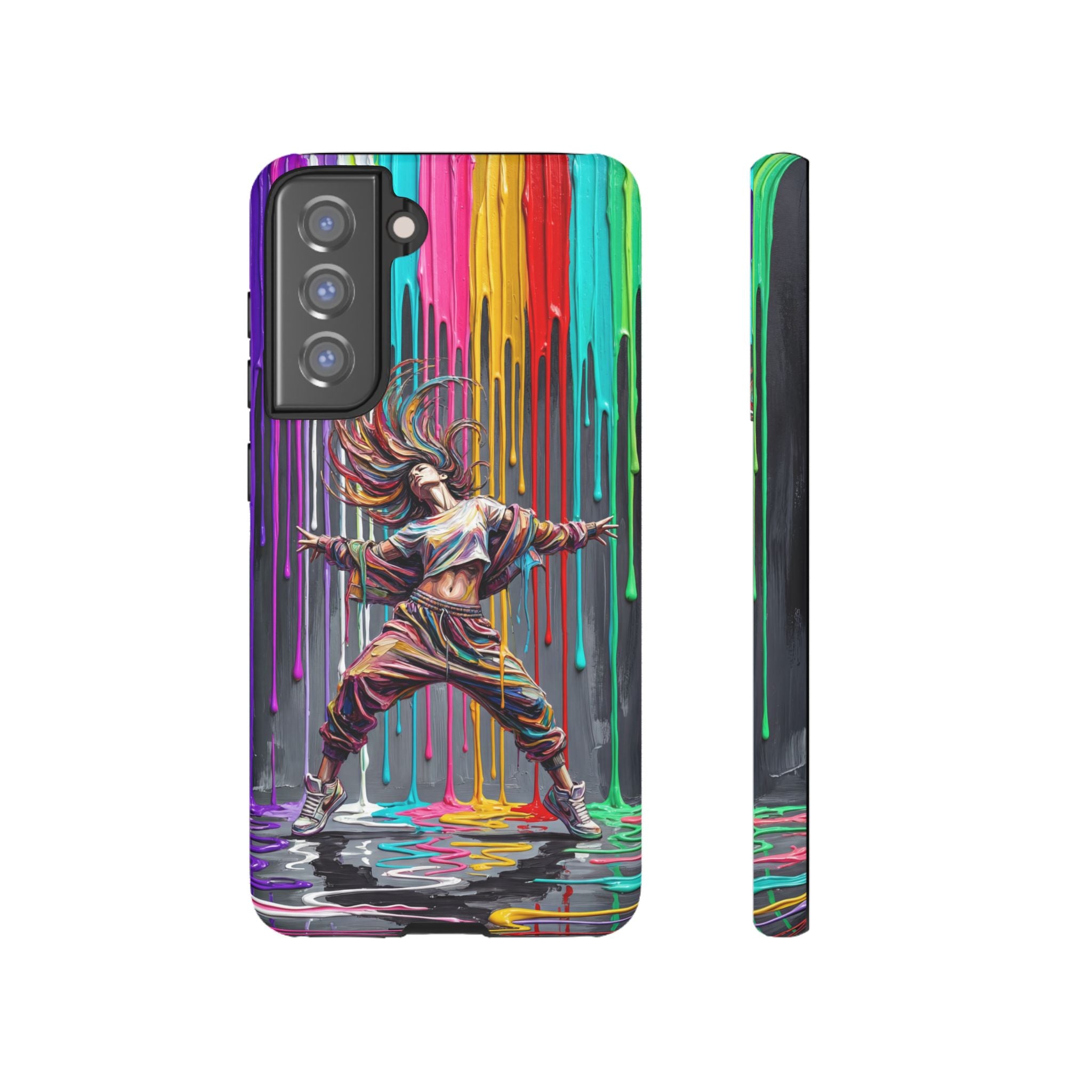 Samsung Galaxy Phone Case | Colorful Street Dance Drip Design