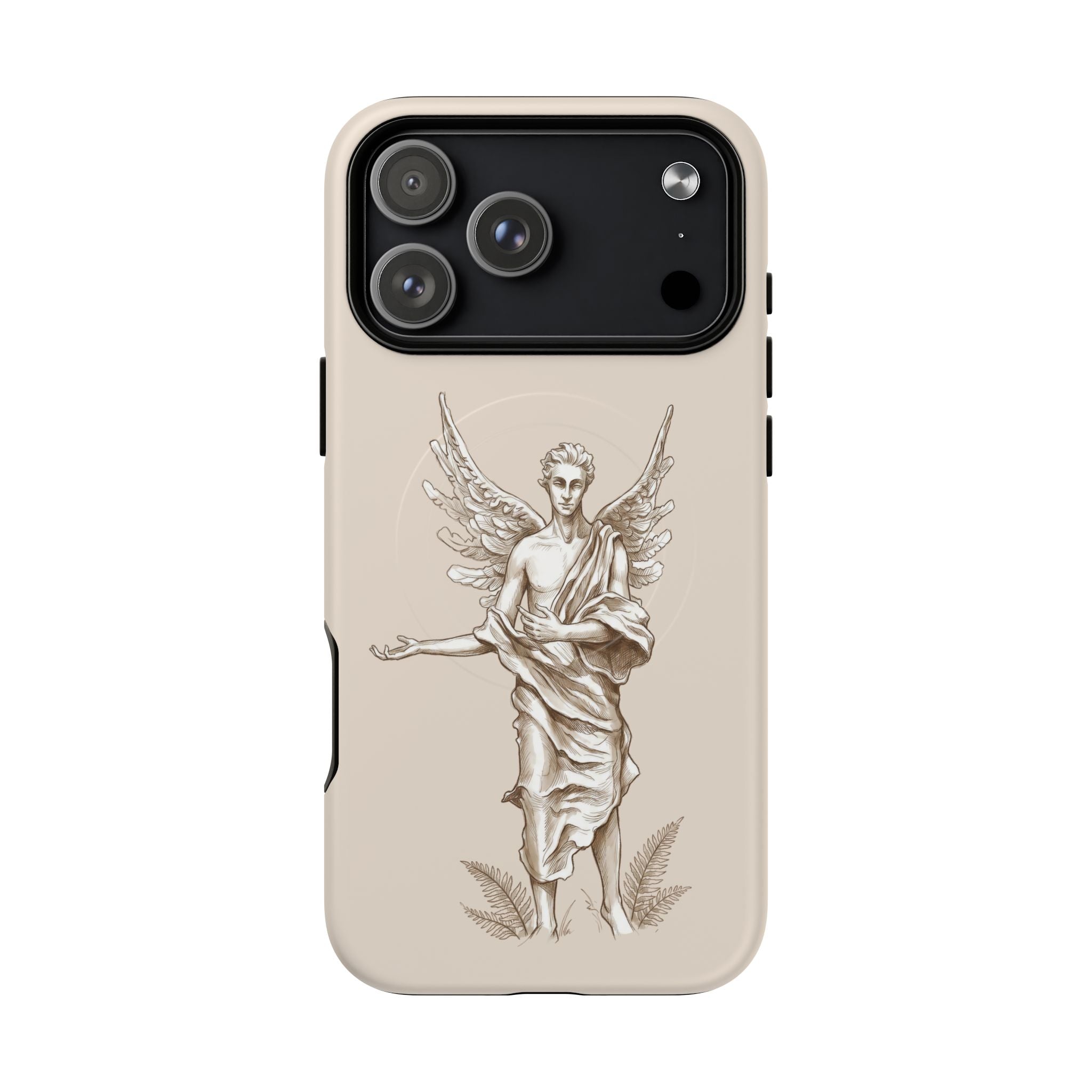 Angel Sketch Phone Case | Classic Guardian Tough MagSafe iPhone Cover