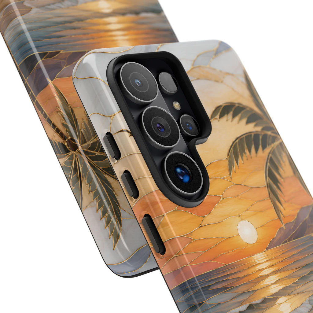 Beach Sunset Samsung Galaxy Phone Case | Coastal Ocean Art Cover