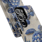 Sea Turtle Blue Ceramic Pattern Samsung Galaxy Phone Case