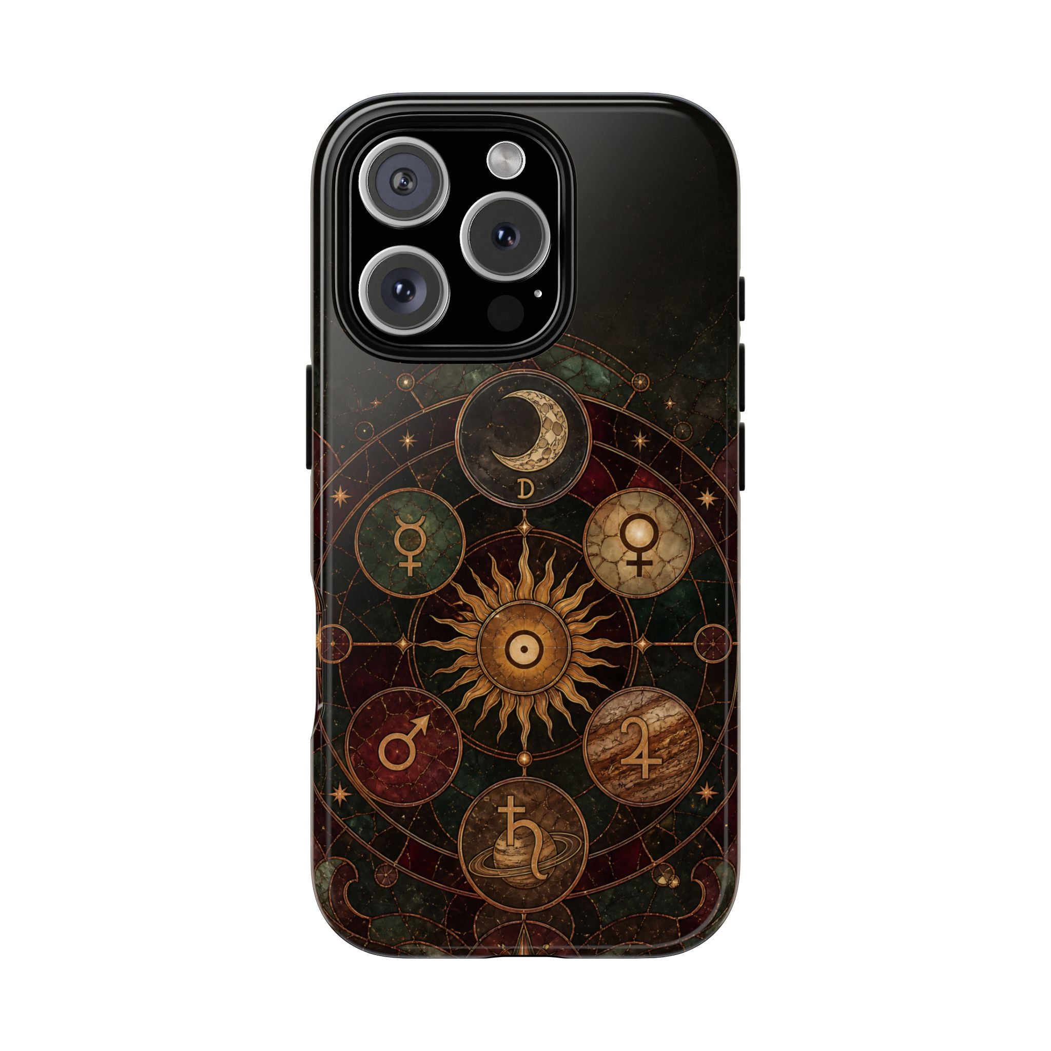 Antique Astrology iPhone Case | Celestial Chart iPhone Case