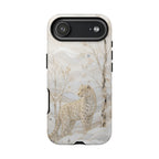 Snow Leopard iPhone Case | Winter Forest Phone Case