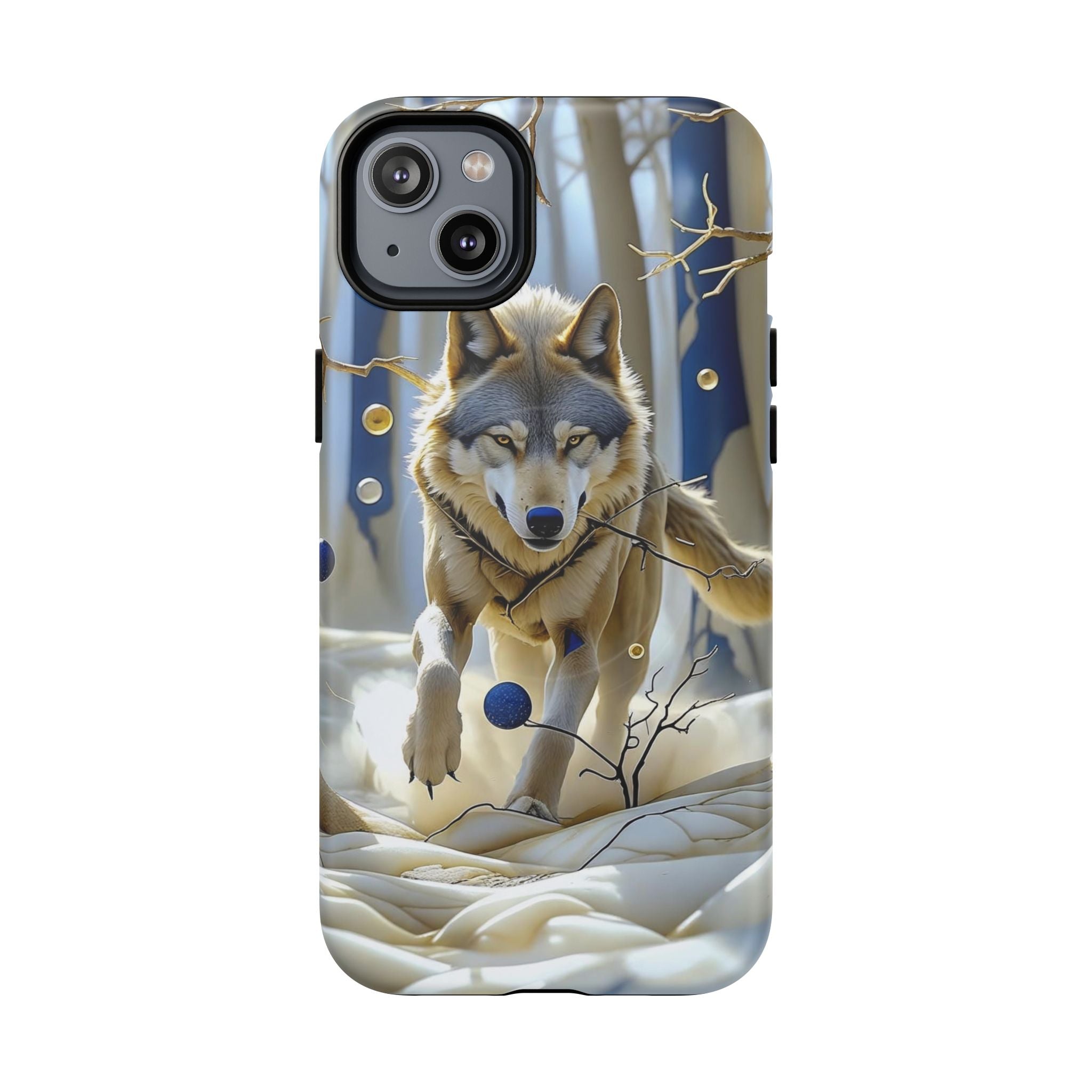 Wolf Running Tough MagSafe Protective iPhone Case