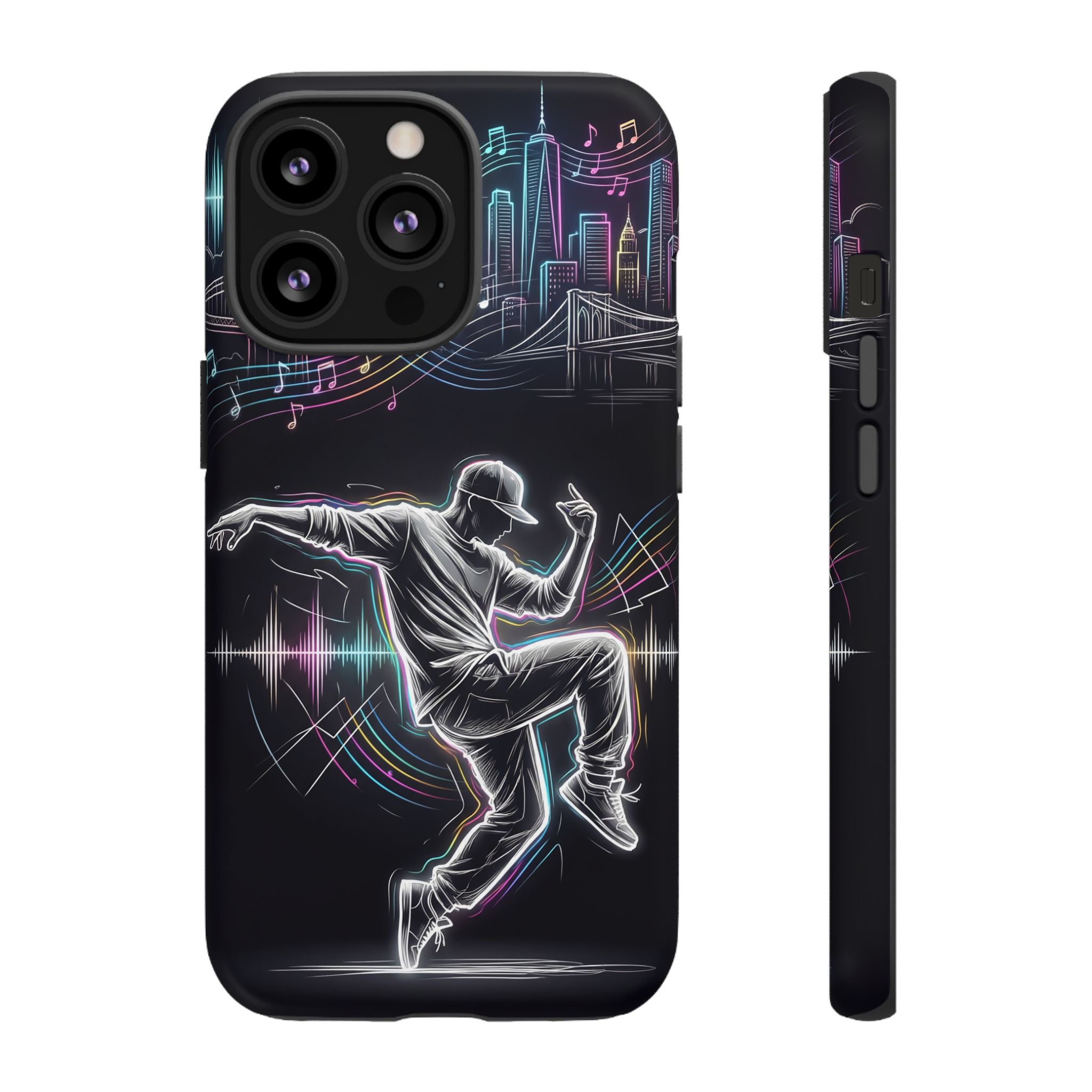 Dancer Neon Skyline iPhone Case
