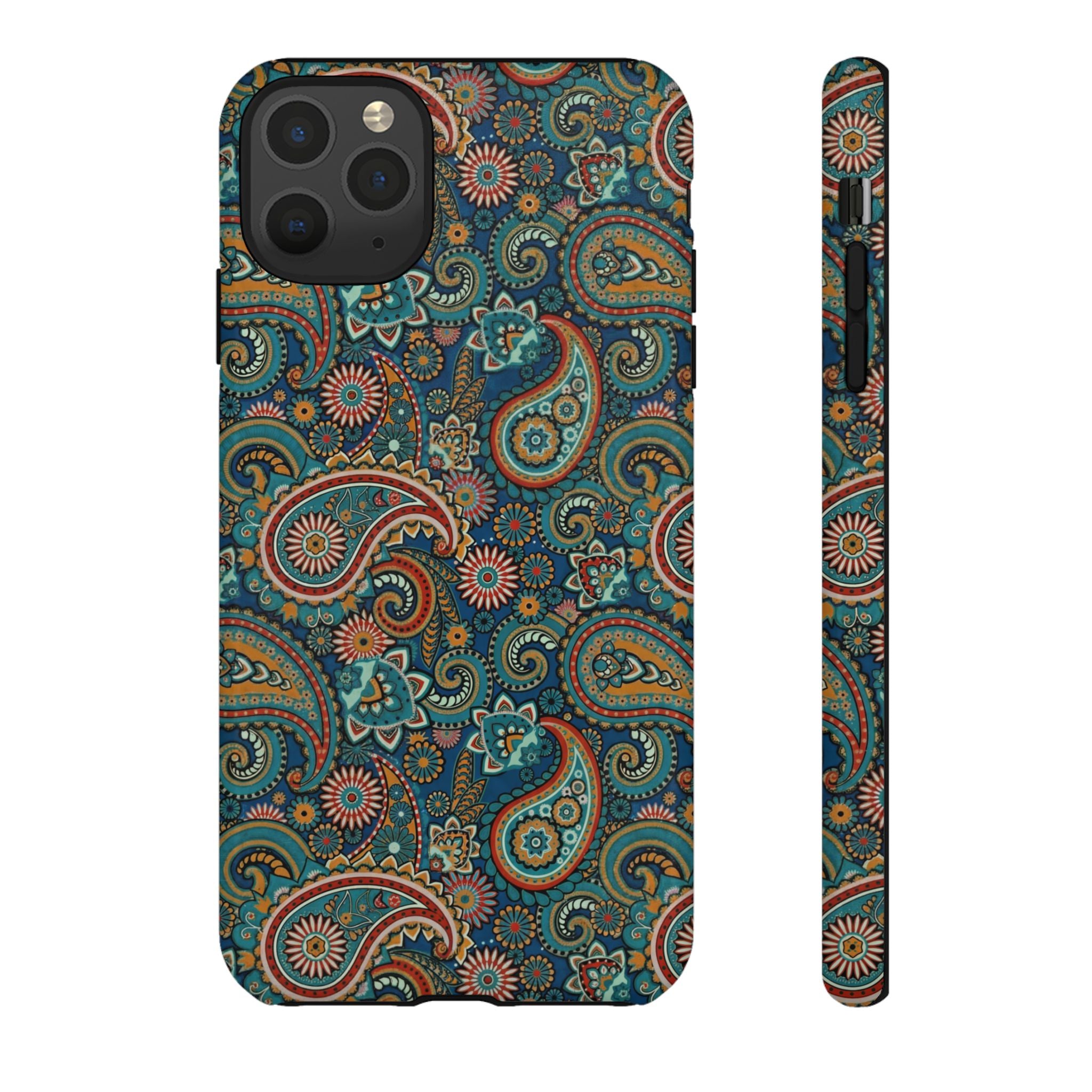 Batik Vibrant Paisley Protective Tough iPhone Case