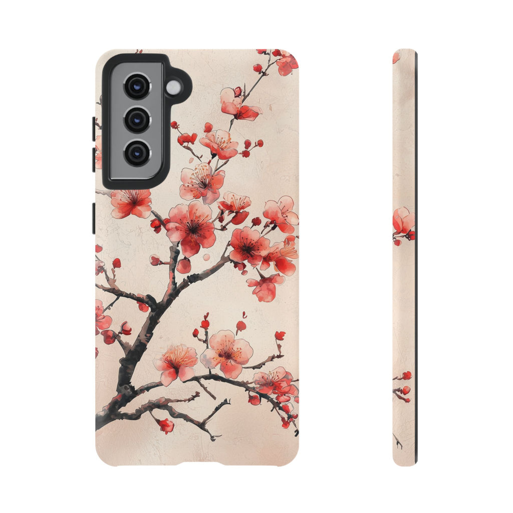 Cherry Blossom Samsung Galaxy Phone Case | Pink Blossom Branch Design