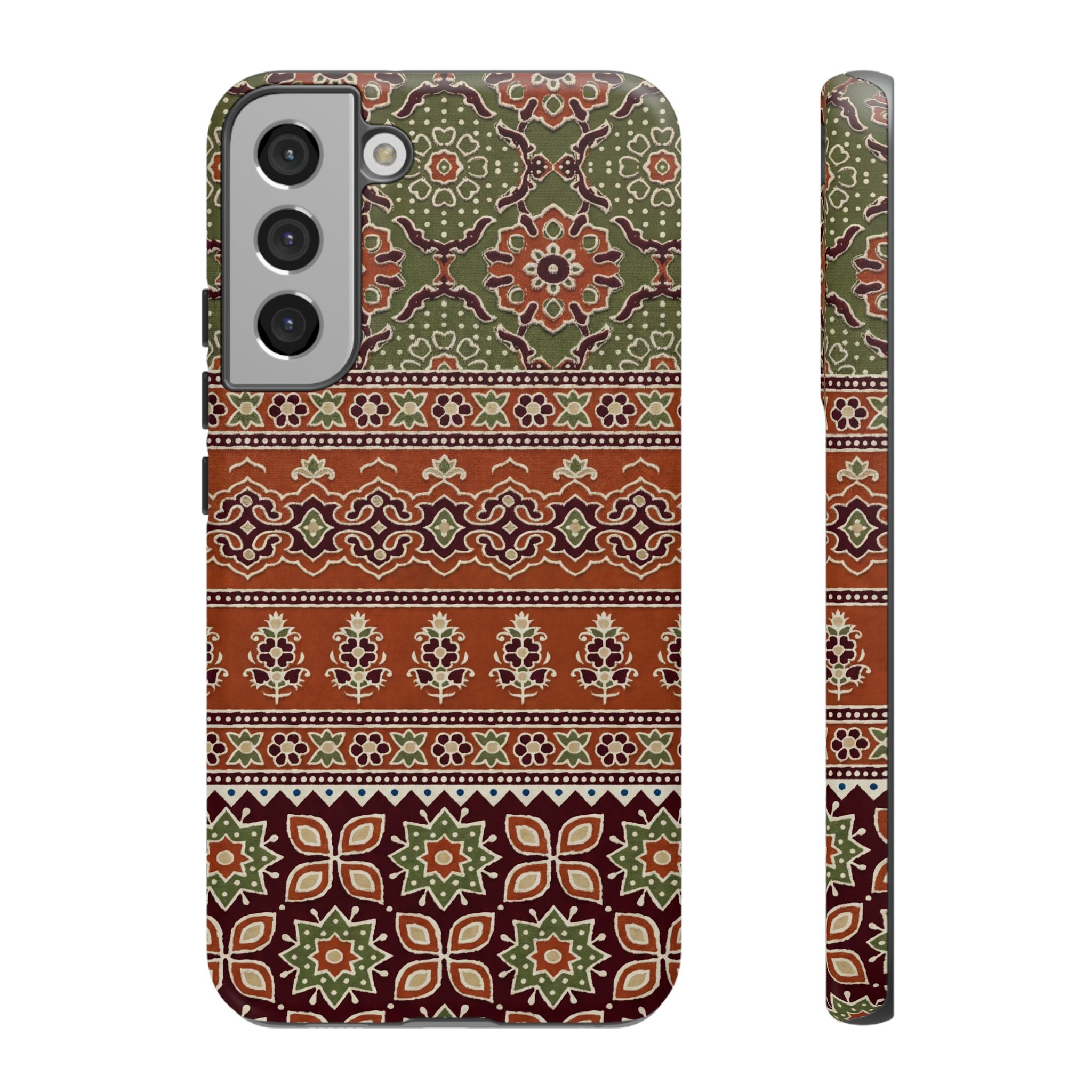 Batik Floral Protective Samsung Galaxy Case
