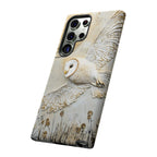 Barn Owl Samsung Galaxy Case — Elegant Flying Owl Wildlife
