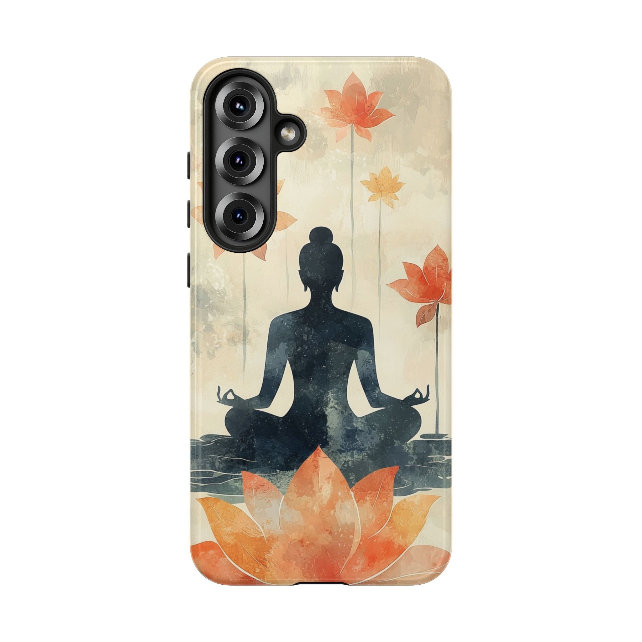 Yoga Lotus Samsung Galaxy Case | Meditative Silhouette