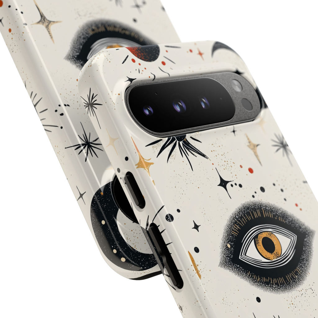 Mystic Eye Google Pixel Case | Celestial Moon & Star