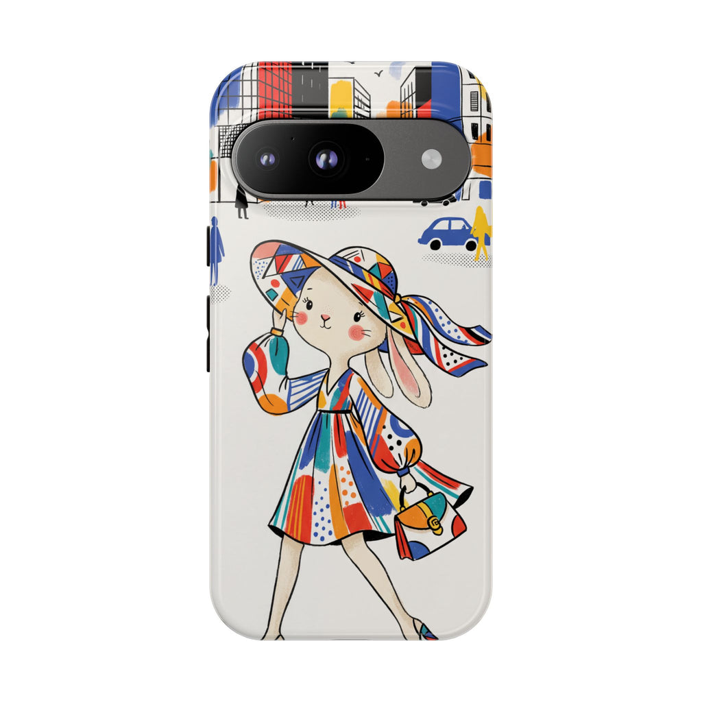 Cover per telefono Google Pixel Chic Bunny City
