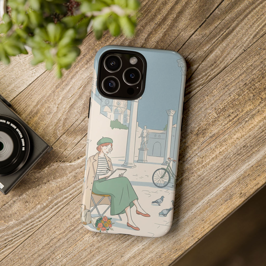 Florence Art Aesthetic iPhone Case | Renaissance Italy Travel Illustration