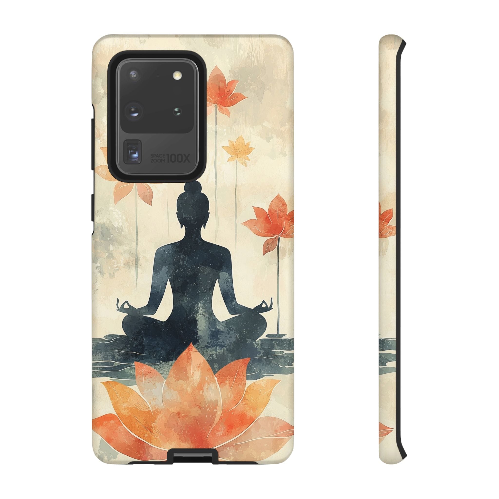 Yoga Lotus Samsung Galaxy Case | Meditative Silhouette