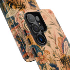 Honeybee Tough Samsung Galaxy Phone Case | Vintage Botanical Flower Cover