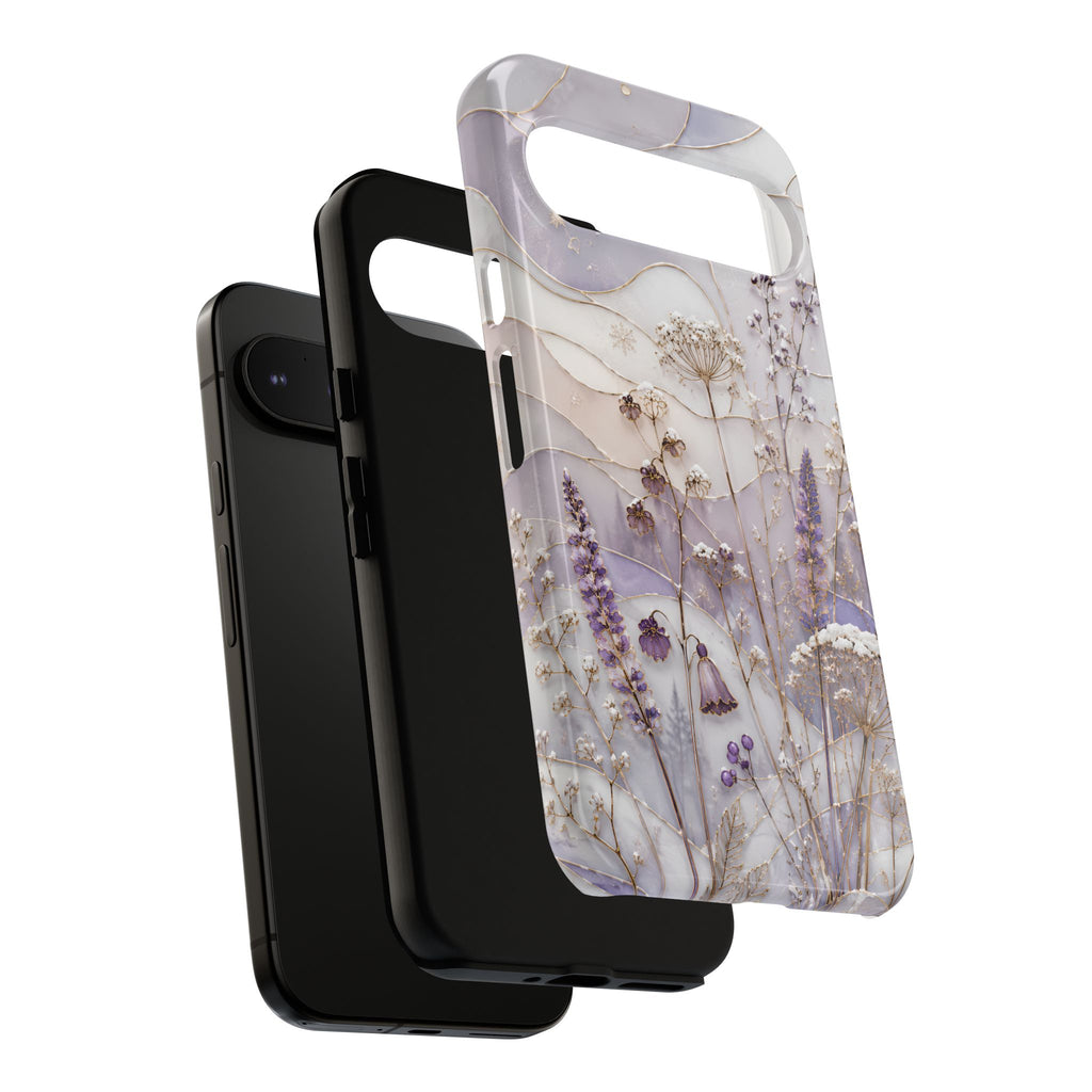 Stained Glass Wildflower Google Pixel Phone Case | Floral Meadow Phone Case