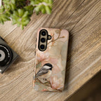 Chickadee Samsung Galaxy Phone Case | Magnolia Flower Phone Case