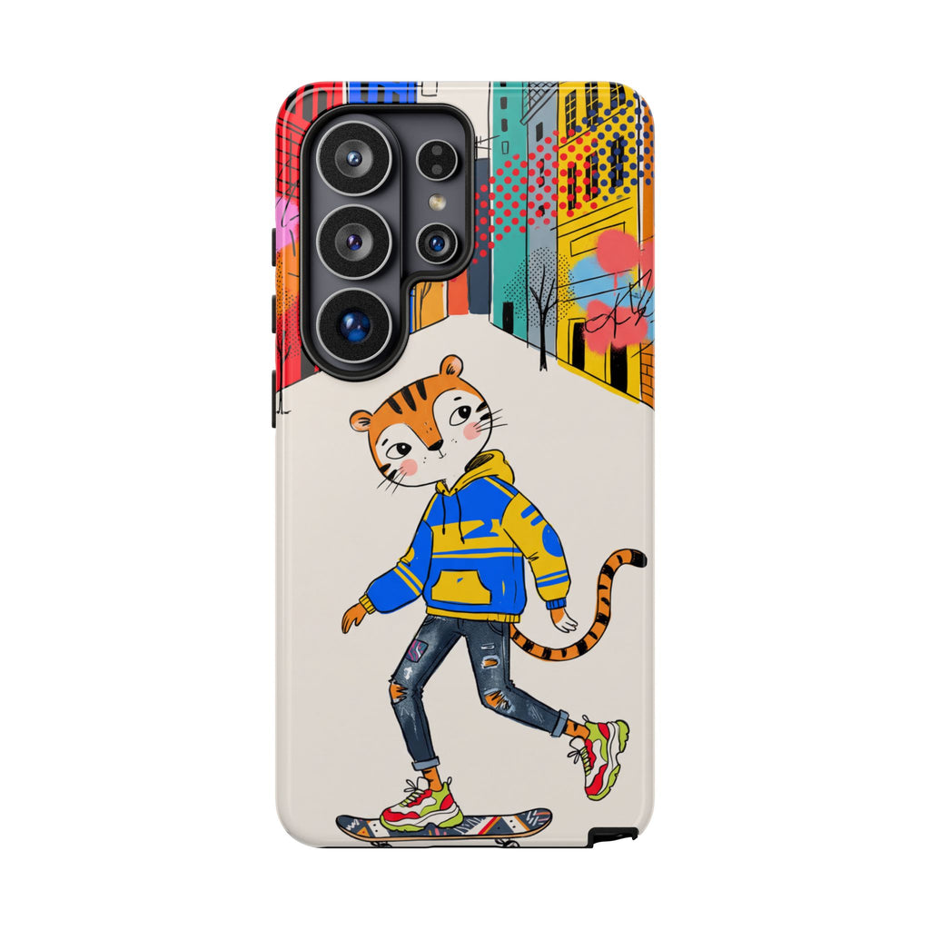 Skater Tiger Samsung Galaxy Phone Case