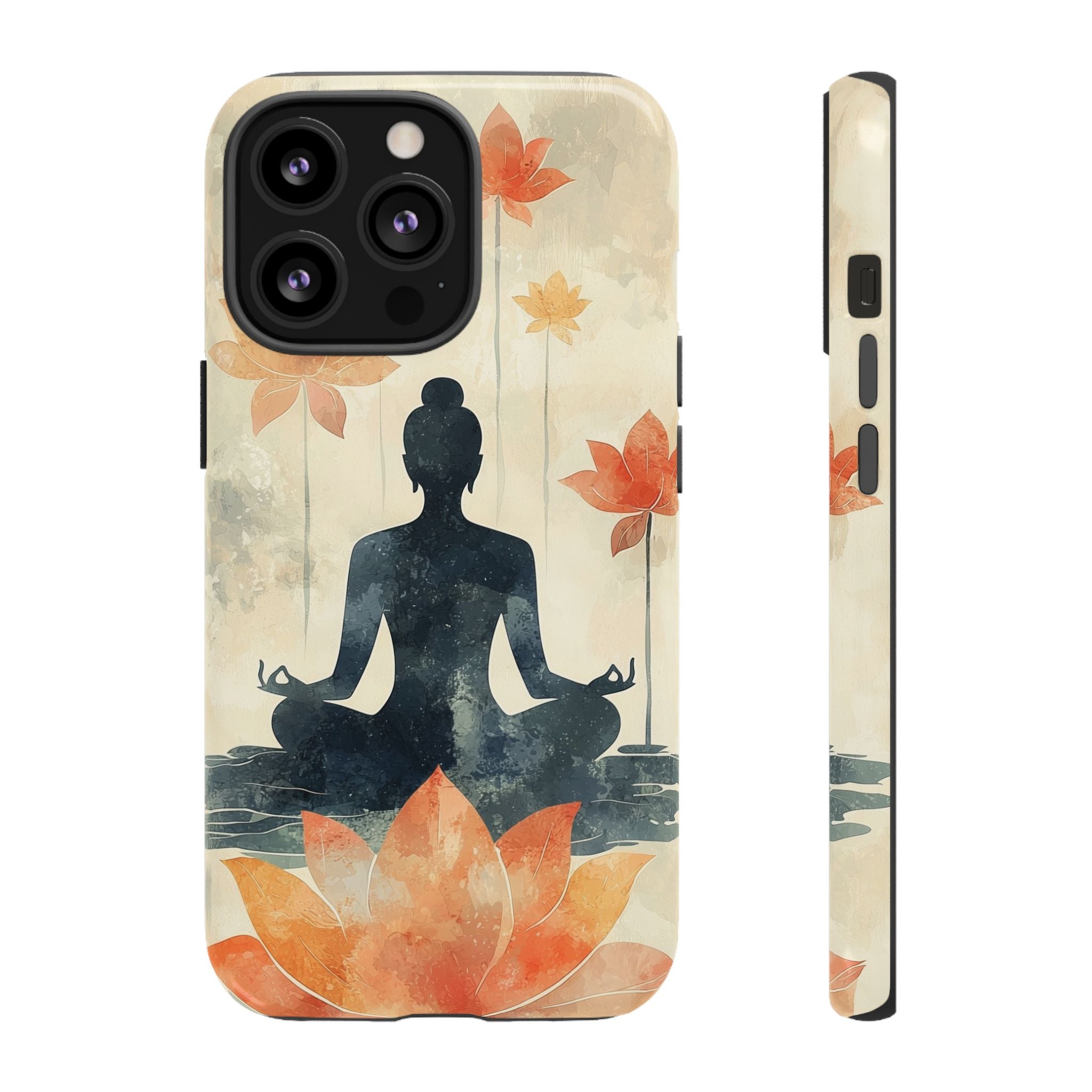 Yoga Lotus iPhone Case | Meditative Silhouette