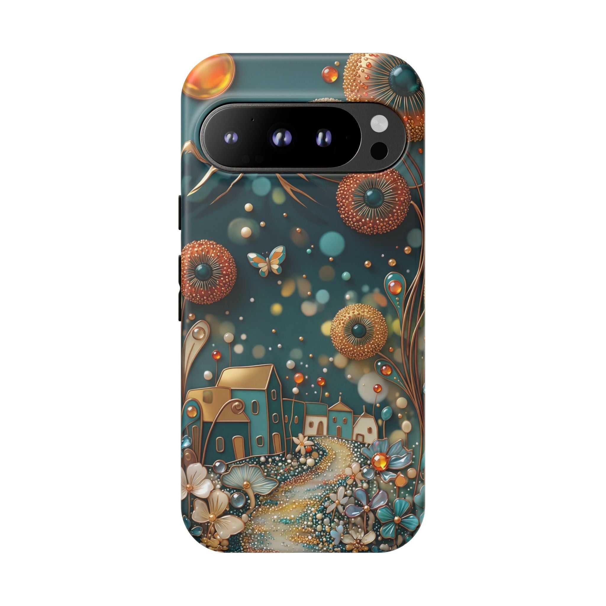 Whimsical Night Village Google Pixel Case