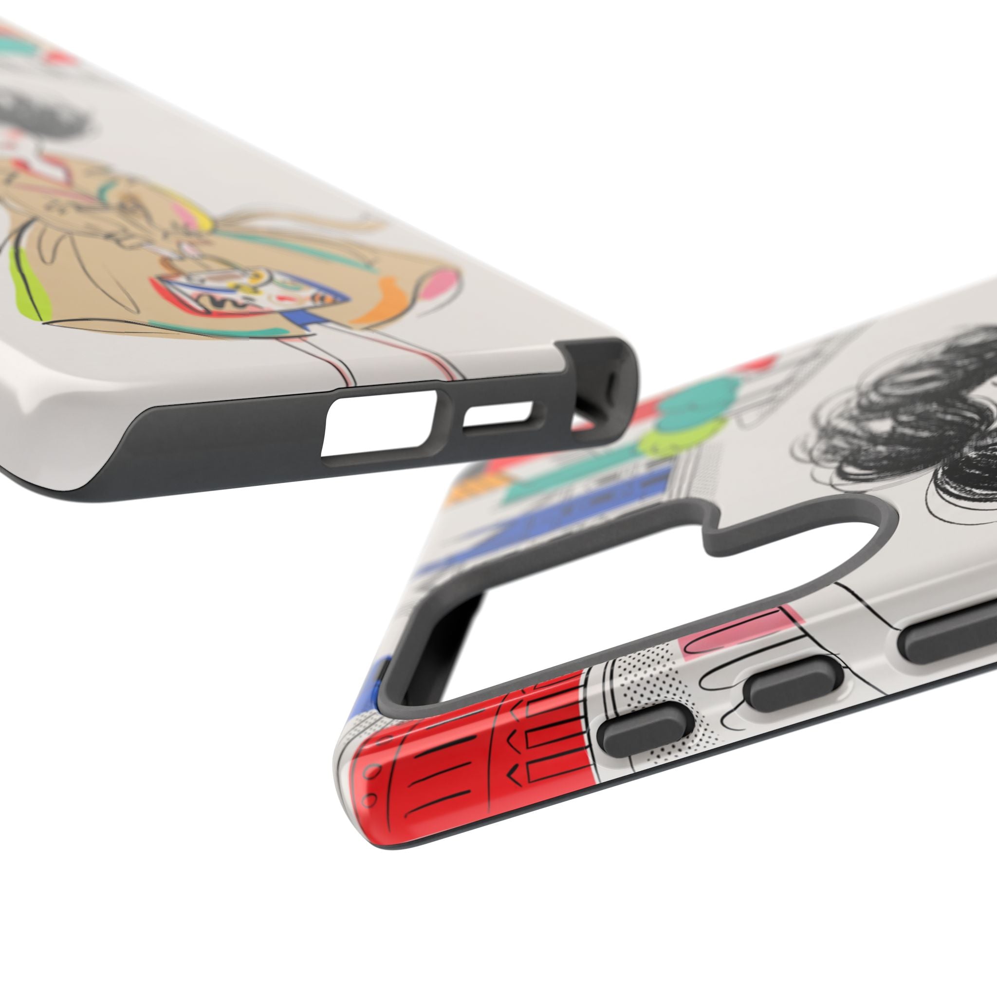 Illustrated Trench Coat Fashion Chic City Girl Samsung Galaxy Phone Case