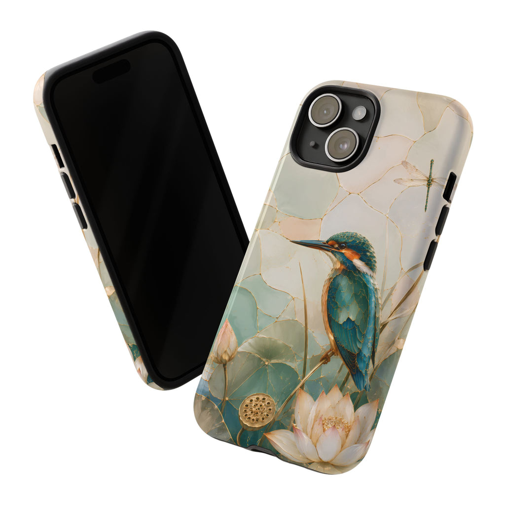 Kingfisher iPhone Case | Lotus Flower iPhone Case