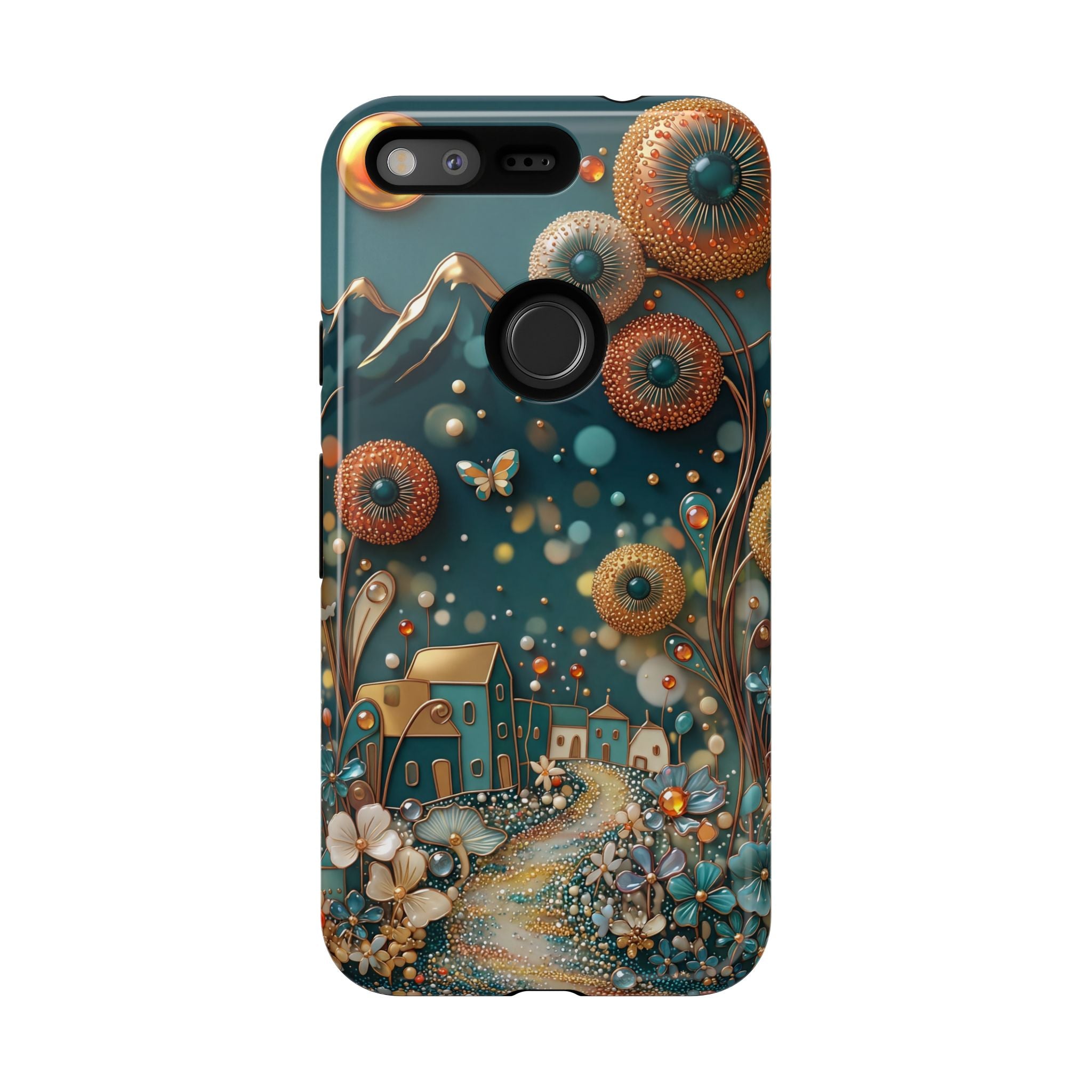 Whimsical Night Village Google Pixel Case