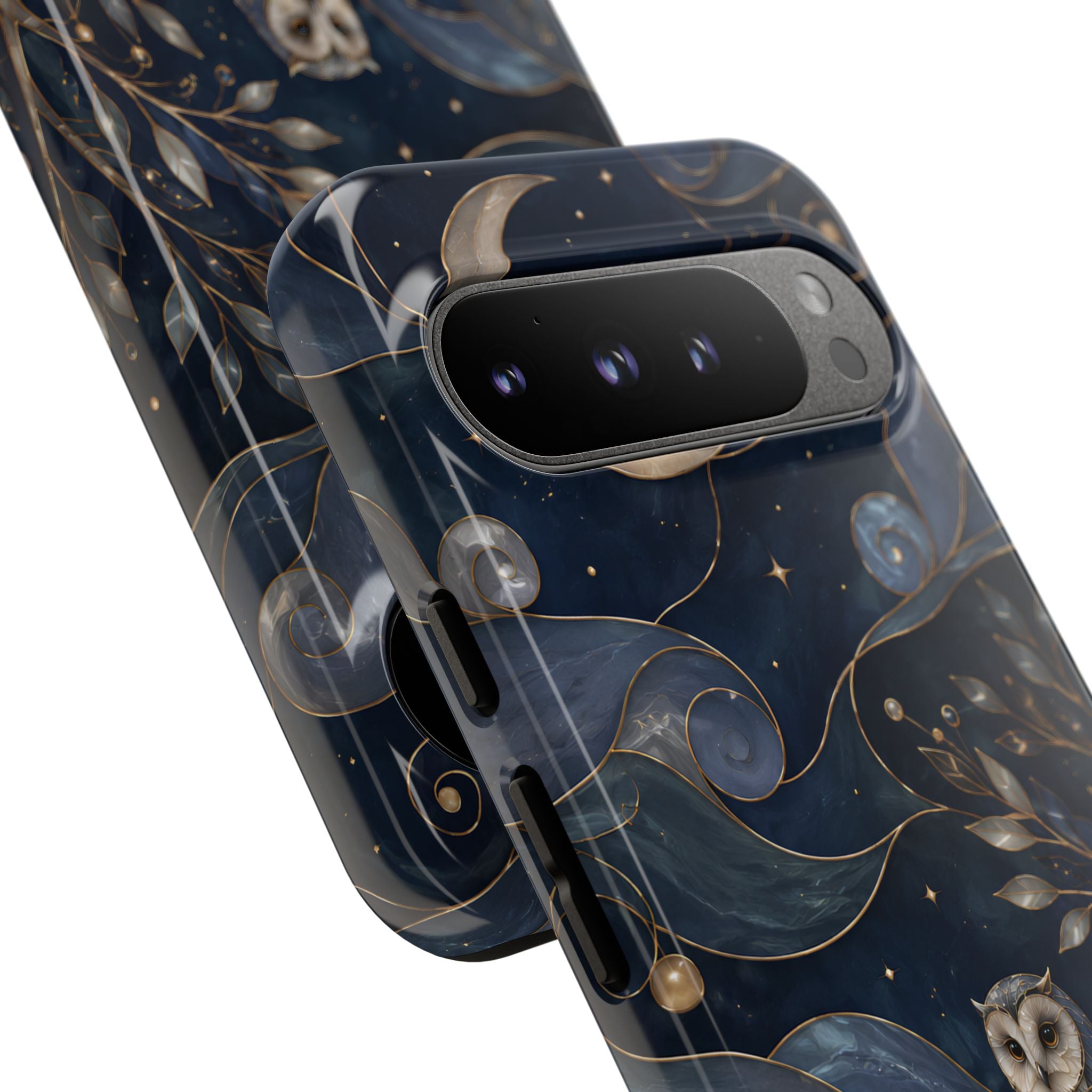 Barn Owl Google Pixel Phone Case | Midnight Forest Art Cover
