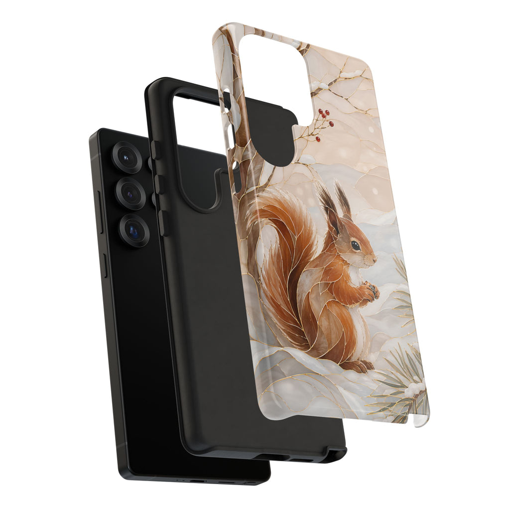 Squirrel Samsung Galaxy Phone Case | Winter Woodland Phone Case