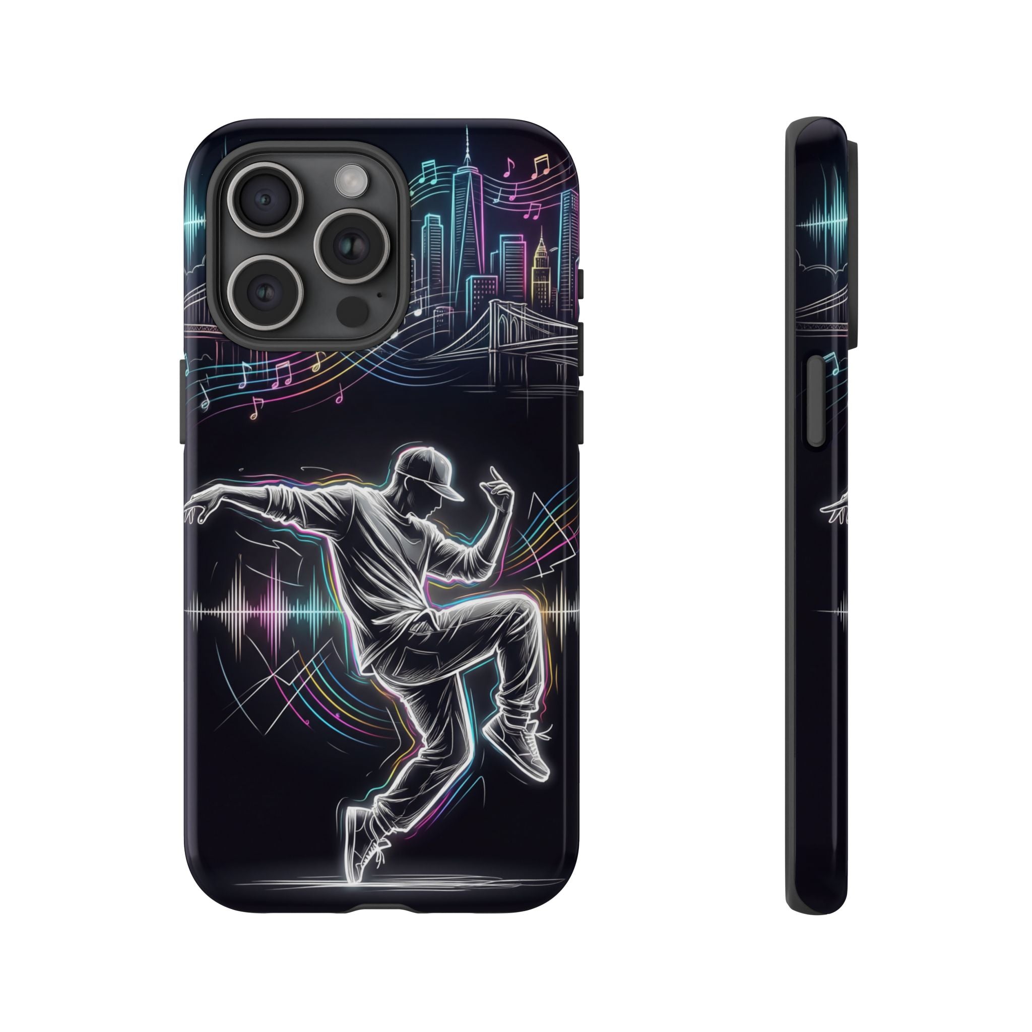 Dancer Neon Skyline iPhone Case