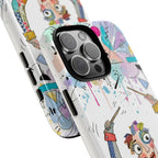 Drummer Boy iPhone Case | Colorful Cartoon Drum Kit Protective Cover