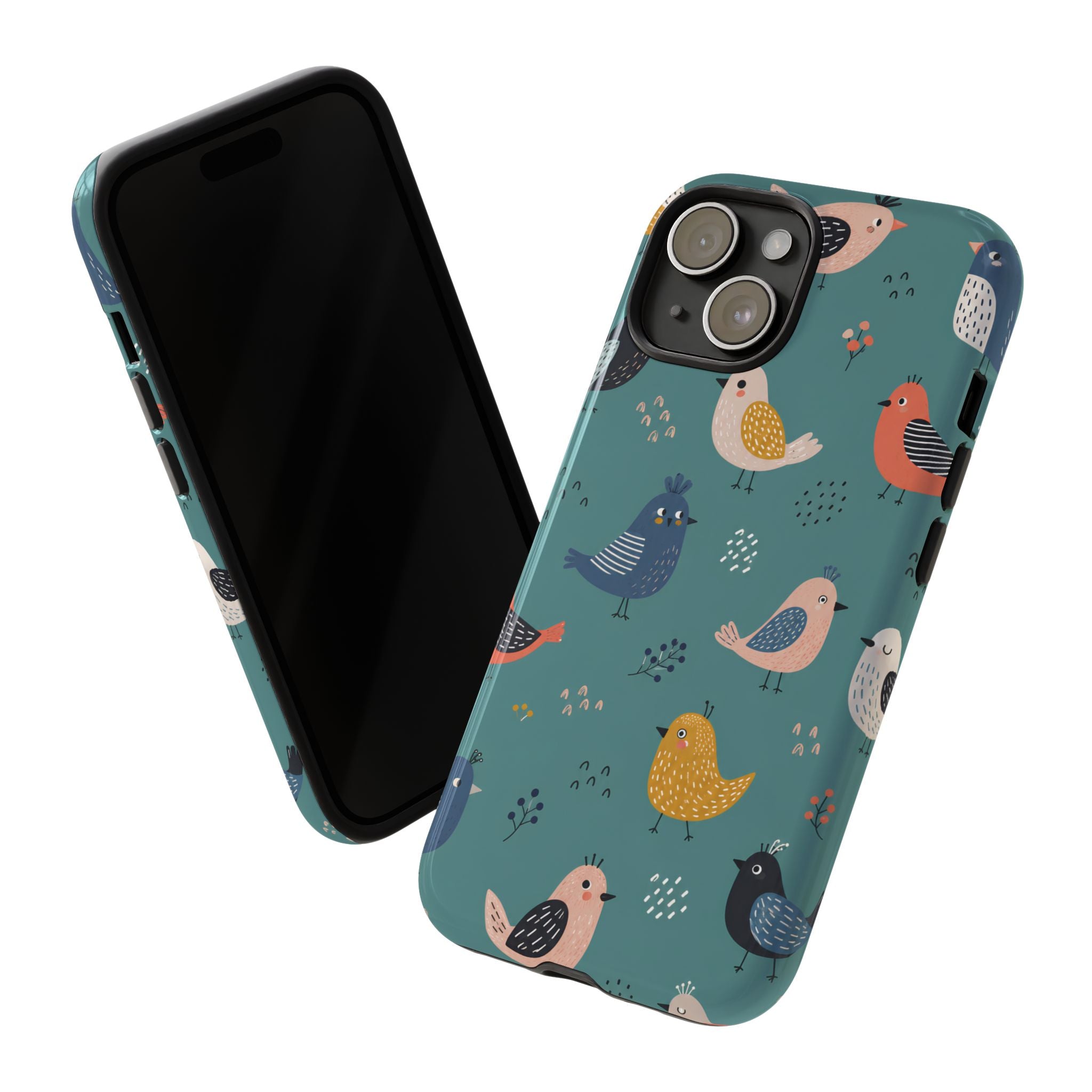 Colorful Bird iPhone Case | Cute Bird Pattern Cover