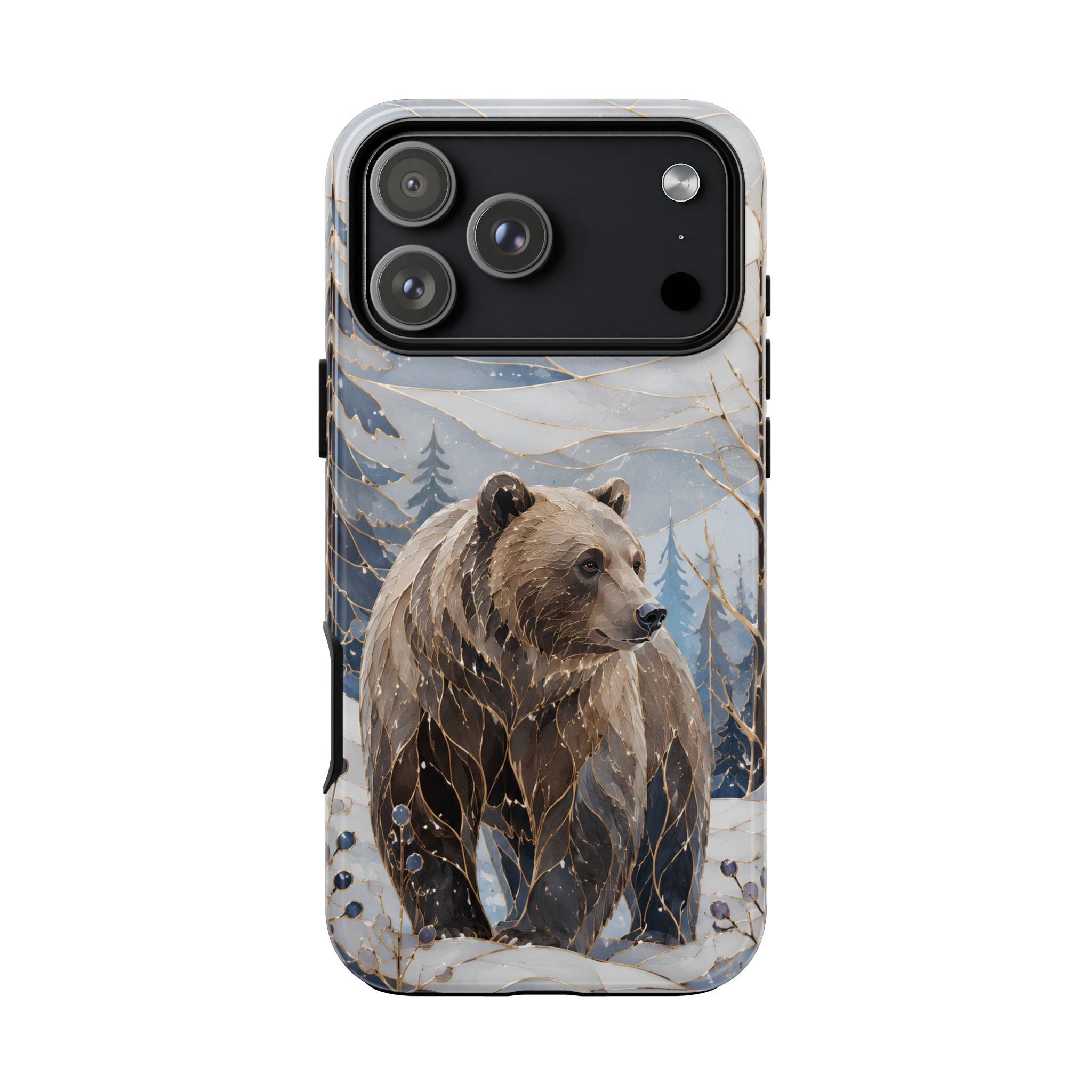 Grizzly Bear iPhone Case | Winter Wildlife iPhone Case