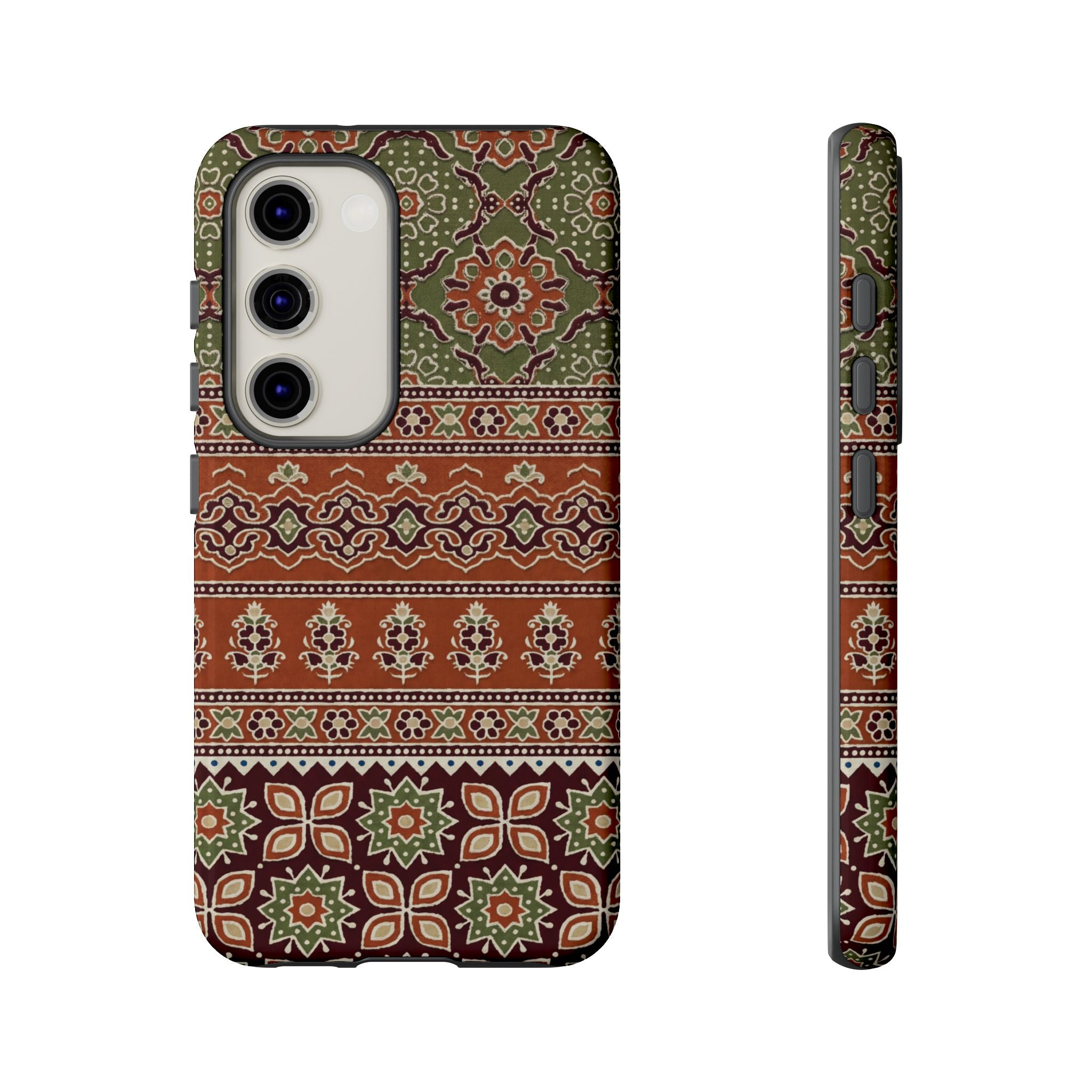 Batik Floral Protective Samsung Galaxy Case
