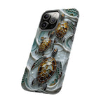 Sea Turtle Phone Case — Ocean Waves Protective iPhone Cover