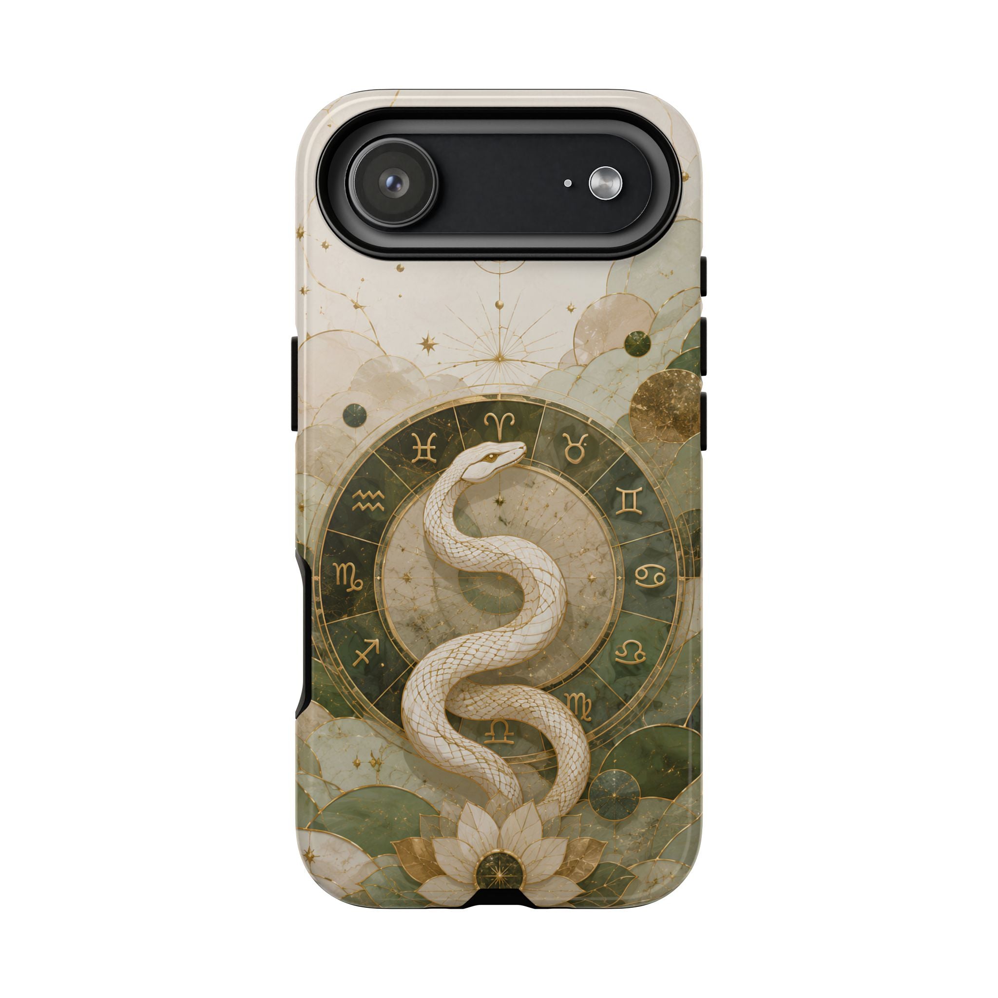 White Snake iPhone Case | Celestial Zodiac iPhone Case