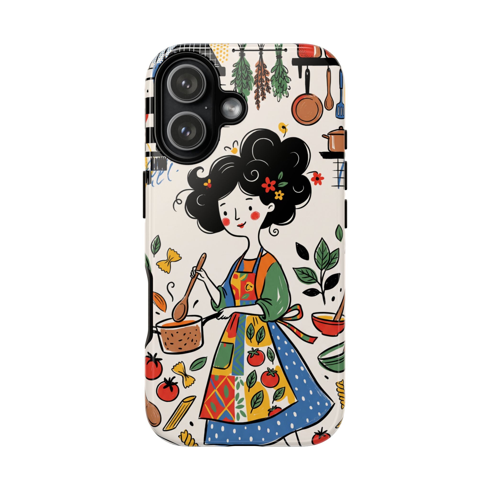 Illustrazione Cucina Chef Fantasioso Cover iPhone