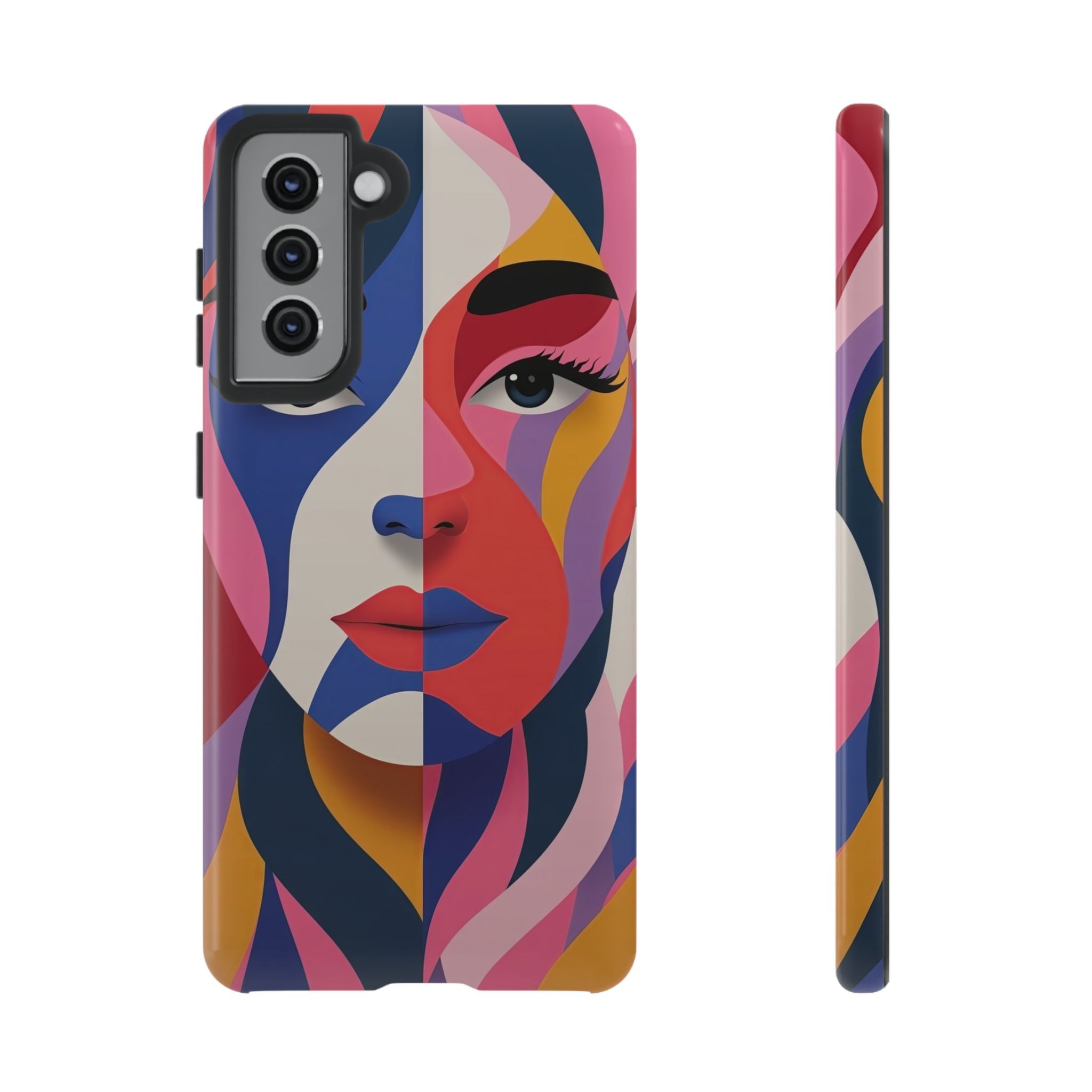 Abstract Colourful Face Samsung Galaxy Case | Vibrant Pop Art