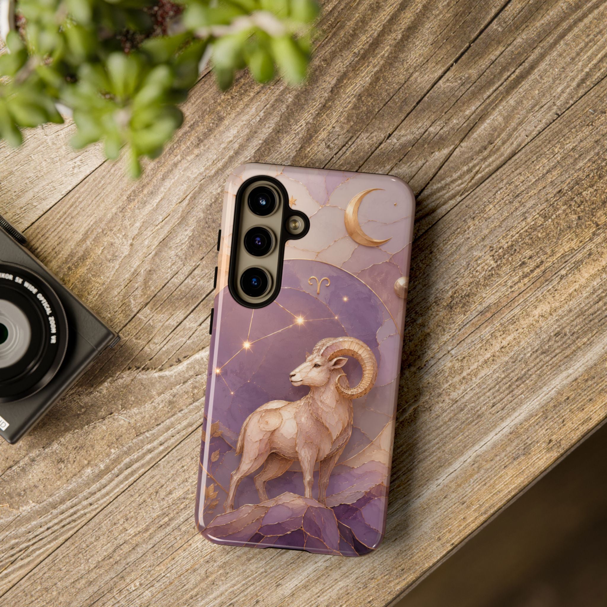 Aries Zodiac Samsung Galaxy Phone Case | Ram Constellation Phone Case