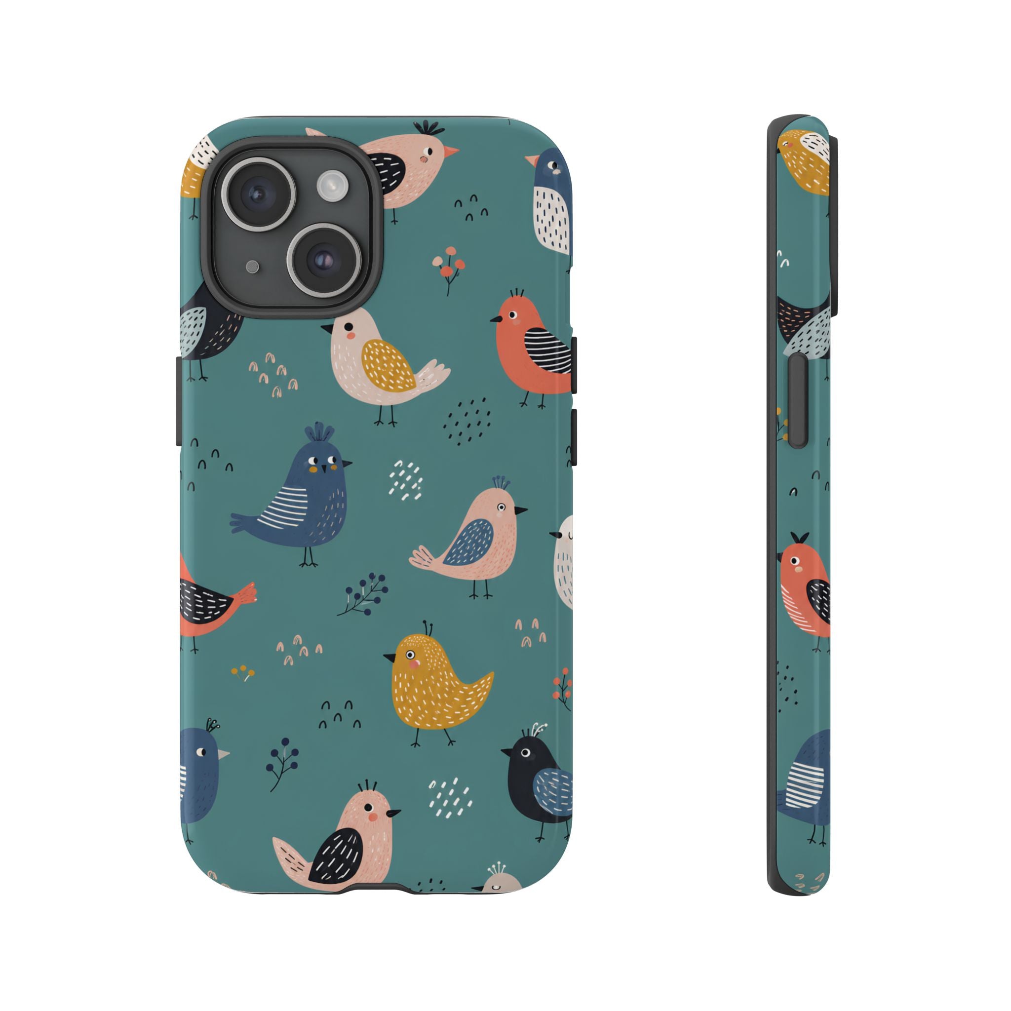 Colorful Bird iPhone Case | Cute Bird Pattern Cover