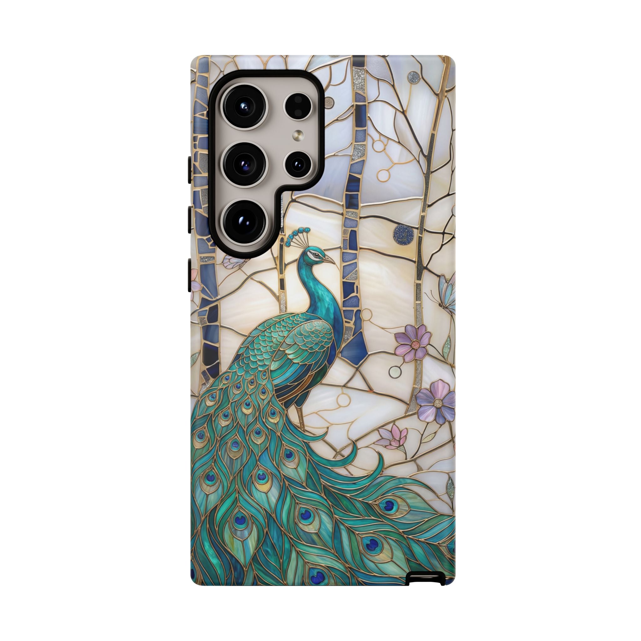 Peacock Stained Glass Samsung Galaxy Case