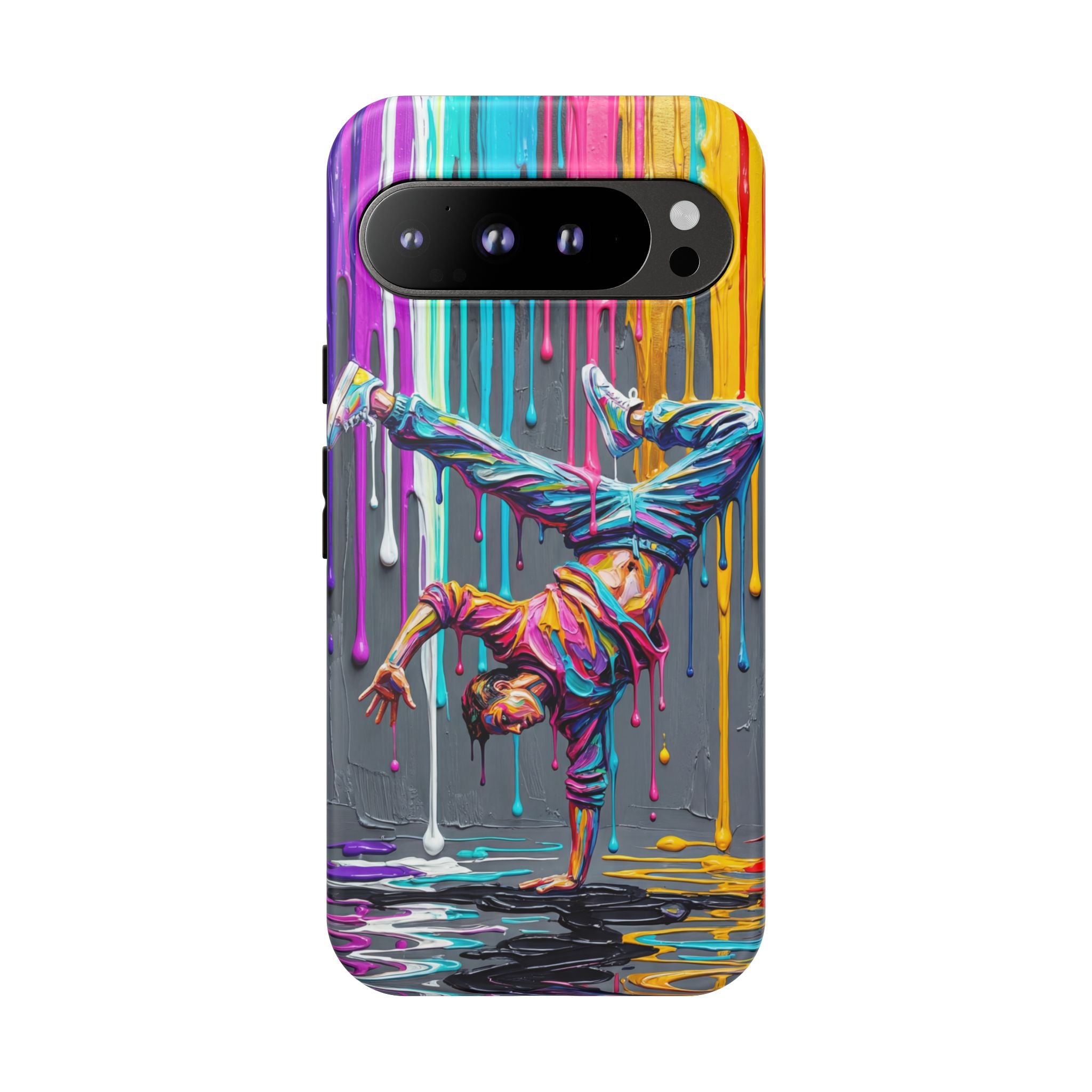 Colorful Breakdancer Graffiti Tough Google Pixel Phone Case