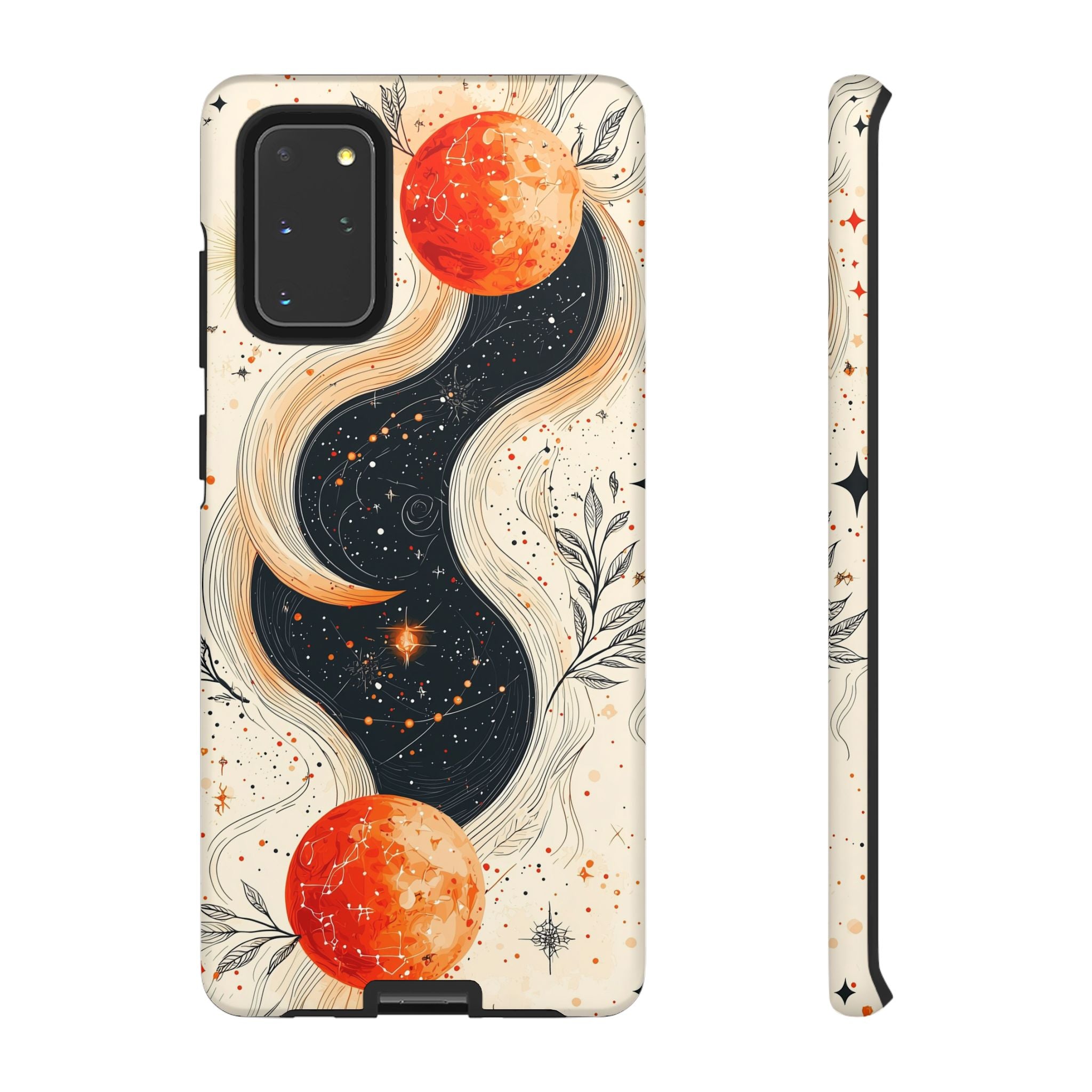 Astrology Galaxy Samsung Galaxy Case | Red Moon Celestial Waves