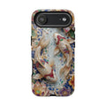 Koi Pond Tough iPhone Case | Ornamental Lotus & Koi Fish Protective Cover