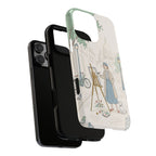 Artist in Paris iPhone Case | Vintage Painter Street Scene Protective Cover