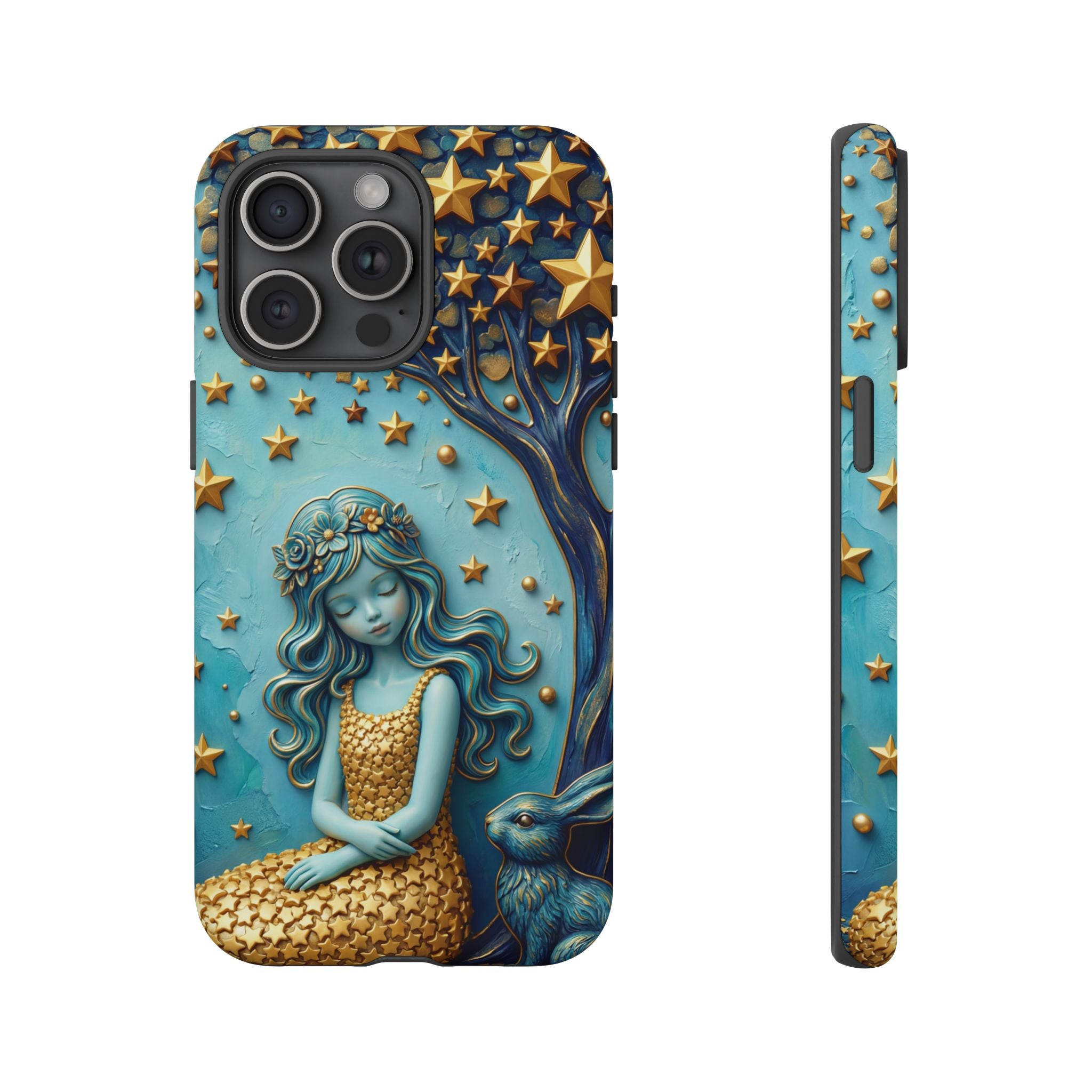 Dreamy Maiden & Star Tree iPhone Case