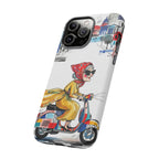 Vintage Vespa Granny iPhone Case | Retro Scooter Travel iPhone Cover