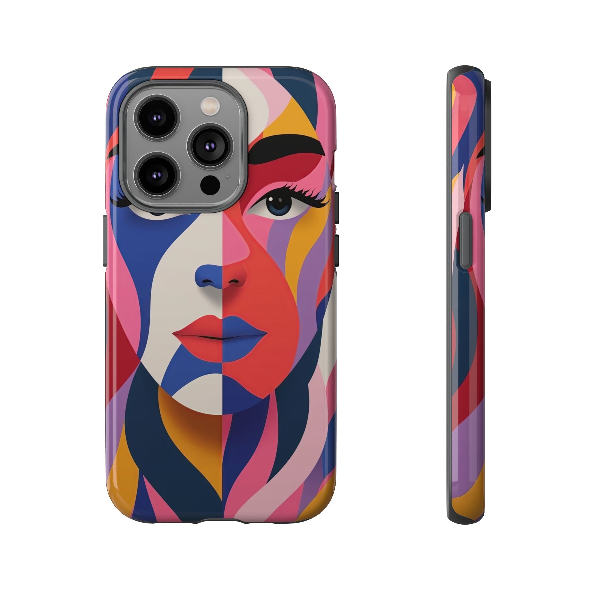 Abstract Colourful Face iPhone Case | Vibrant Pop Art